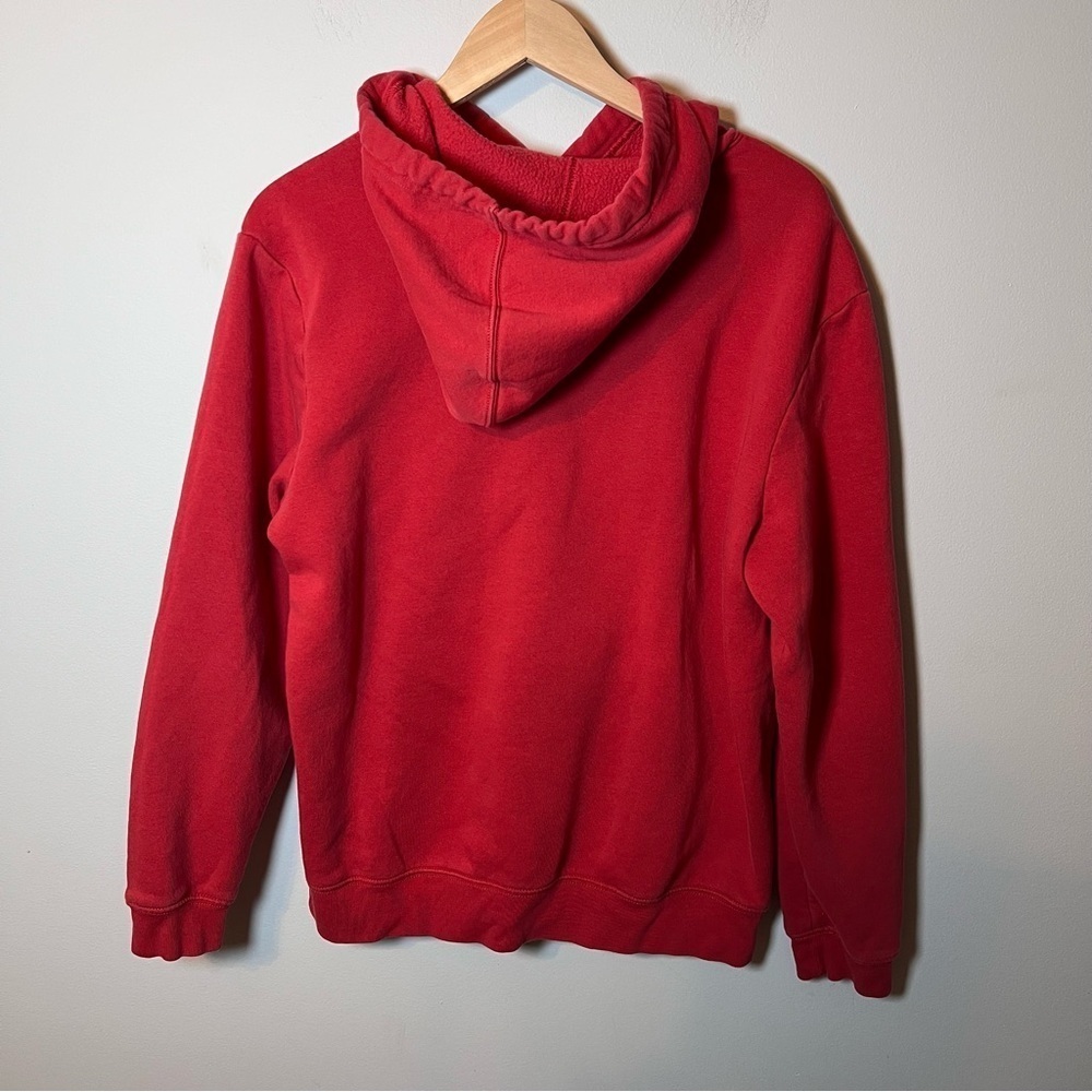 GAP Hoodie Men’s M Weathered Red Sweatshirt Fleece Pullover - Casual Cozy Soft - Picture 3 of 7